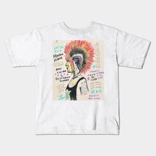 Mohawk-girl Kids T-Shirt